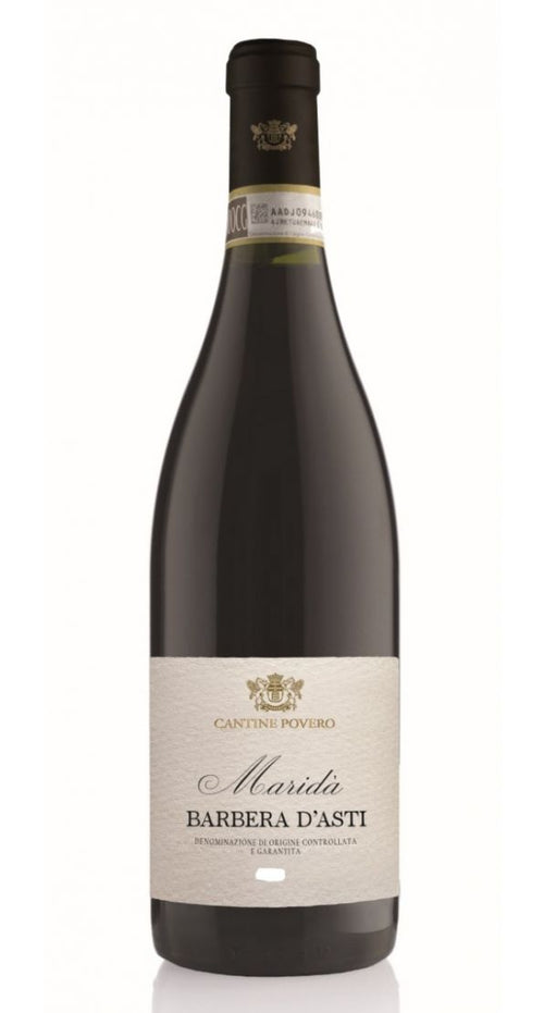 12 BOTTIGLIE AL PREZZO DI 10 - Barbera D'Asti DOCG - MARIDA' 2023 - Cantine Povero